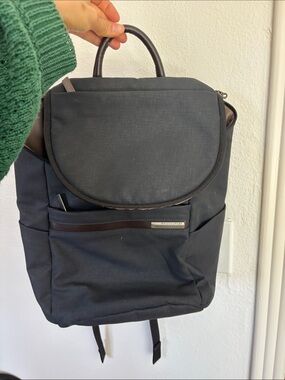 Men's Dark Gray Backpack - Slim Urban Laptop Bag
